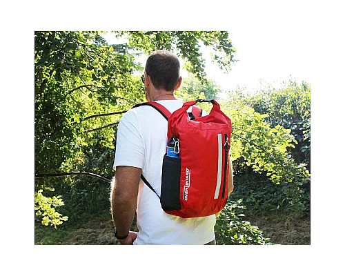 Рюкзак водонепроникний OverBoard OB1225R-EU 20 л - чорно-червоний