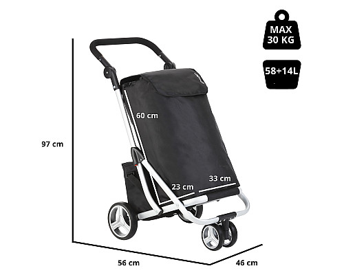 Сумка-візок ShoppingCruiser 3 Wheels Black (604349)