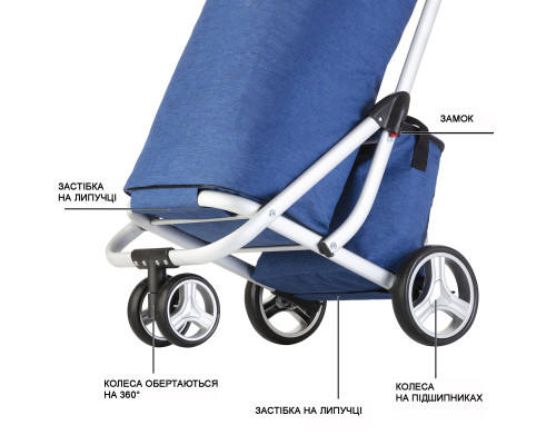 Сумка-візок ShoppingCruiser 3 Wheels Blue (650062)