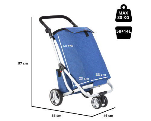 Сумка-візок ShoppingCruiser 3 Wheels Blue (650062)