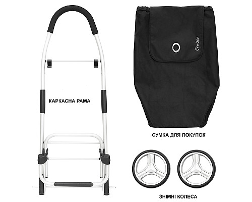 Сумка-візок ShoppingCruiser Foldable Black (604320)
