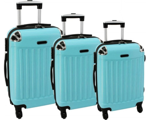 Набір з 3 валіз PELLUCCI RGL 735 Turquoise універсальний Набір з 3 валіз PELLUCCI RGL 735 Turquoise універсальний