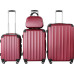 Набір валіз Tectake Pucci з 4 предметів - бордовий