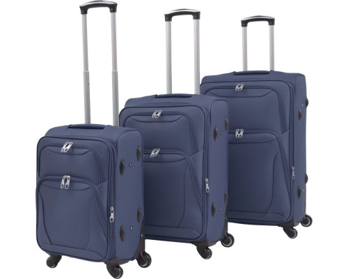 Набір дорожніх валіз vidaXL з 3 предметів, темно-синій