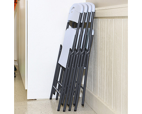 Складний стілець Lifetime білий граніт 80615, 50,7 x 47,9 x 83 см - білий