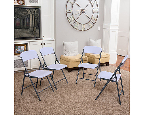 Складний стілець Lifetime білий граніт 80615, 50,7 x 47,9 x 83 см - білий