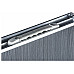 Стіл розкладний Outtec з 4 стільцями 120х60 см, чорний