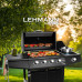 Газовий гриль Lehmann Ohio 9.3 kW 32.5 см x 61 см