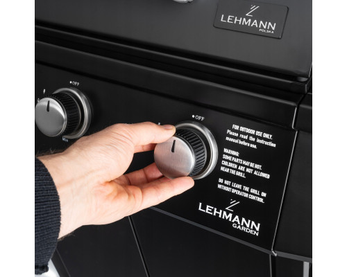 Газовий гриль Lehmann Ohio 9.3 kW 32.5 см x 61 см