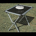Стіл розкладний Easy Camp Aspen M, 60 × 80 × 70 см, біло-чорна