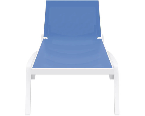 Шезлонг Siesta Pacific, біло-блакитний Шезлонг Siesta Pacific, біло-блакитний