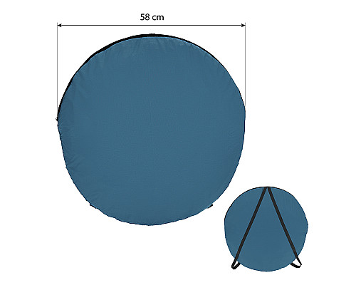 Намет санітарний NILS CAMP NC1706, 120 х 120 х 190 см, синьо-зелений