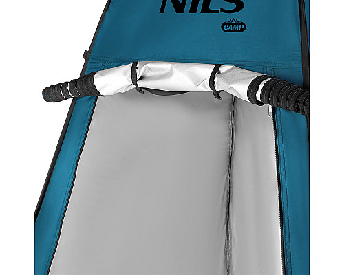 Намет санітарний NILS CAMP NC1706, 120 х 120 х 190 см, синьо-зелений