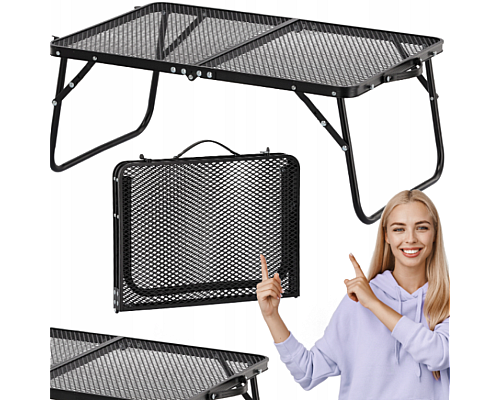 Стіл туристичний Chomik Garden Line TOURIST 60 х 40 х 26,5 см - чорний
