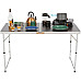 Стіл розкладний Highlander Compact Folding Table Double FUR077-GY, 70 x 120 x 60 см - сірий