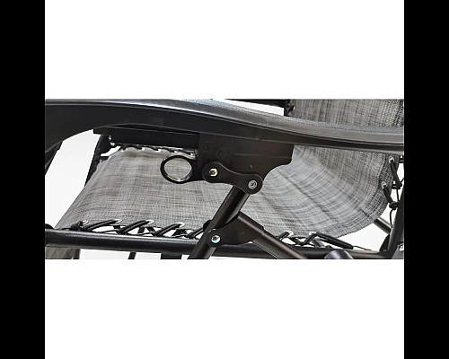 Шезлонг із захисним козирком Bonro SP-167A, 173 х 52 х 108 см - сірий
