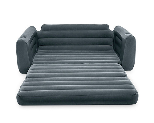 Диван надувний 2в1 Intex 66552, сірий