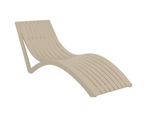 Шезлонг Siesta Slim, бежевий Шезлонг Siesta Slim, бежевий