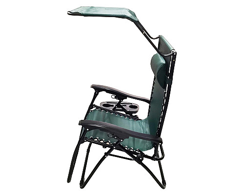 Шезлонг з накриттям Bonro SP-167A 2 шт, 94 x 66 x 16 см - зелений