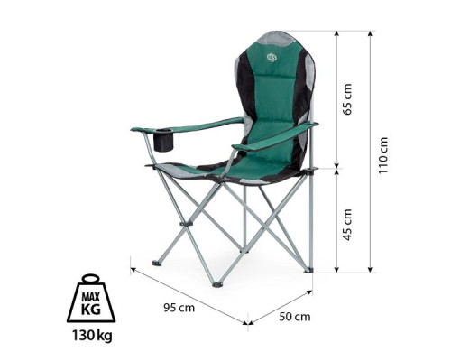 Крісло для кемпінгу NILS CAMP NC3080 зелене