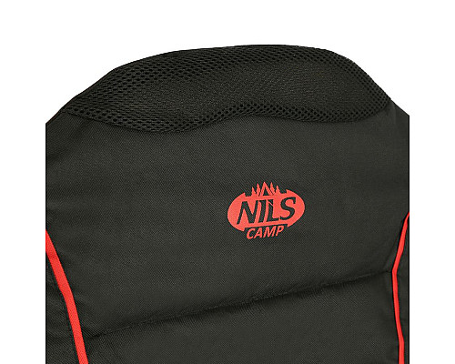 Крісло для кемпінгу NILS CAMP NC3080, чорно-червоний