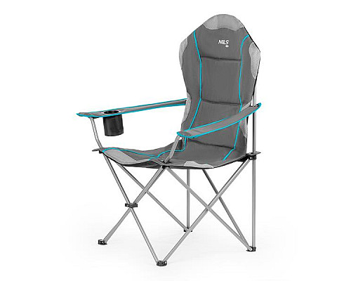 Крісло для кемпінгу NILS CAMP NC3080, сіре