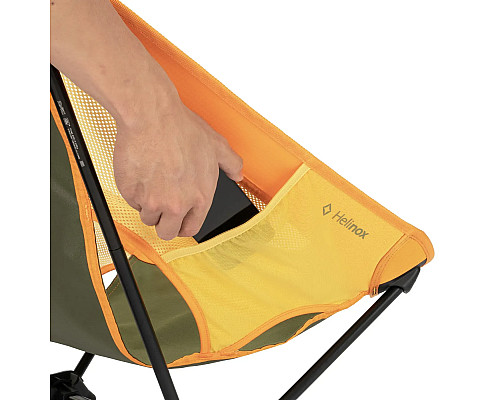Крісло для кемпінгу Helinox Chair One (re), зелено-помаранчеве
