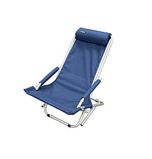 Крісло регульоване FERRINO Relax 114 x 62 x 85 см - синє