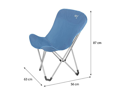 Крісло для кемпінгу NILS CAMP NC3051, блакитне