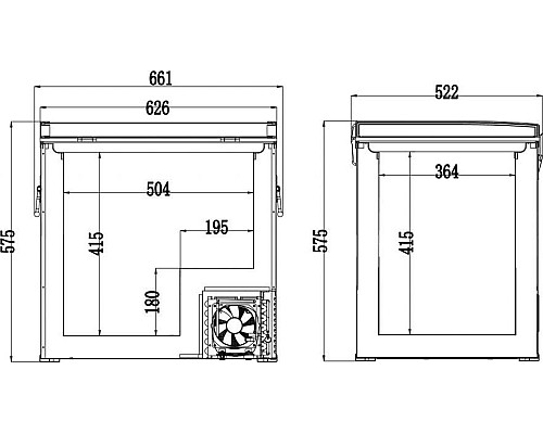 Холодильник туристичний Compass BIG FRIDGE 60 l