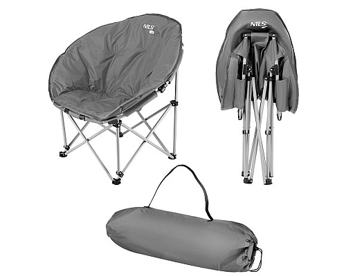 Крісло для кемпінгу NILS CAMP NC3070, сіре