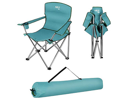 Крісло для кемпінгу NILS CAMP NC3079, бірюзове