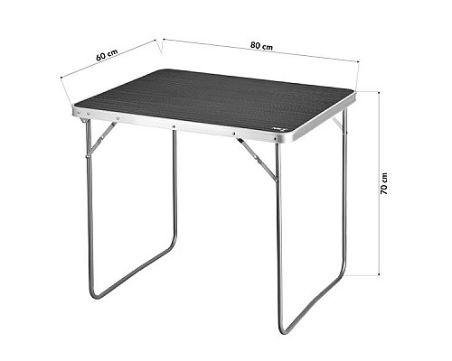Стіл кемпінговий NILS CAMP NC3401 80 x 60 x 70 см, темно-сірий