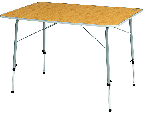 Стіл розкладний Easy Camp Menton M Brown 540029, 60 x 80 x 50-68 см - жовтий