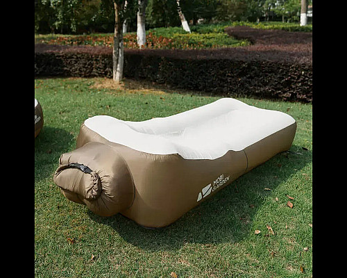 Диван надувний (ламзак) Mobi Garden Air Bed Pro NX20663018, бежево-коричневий