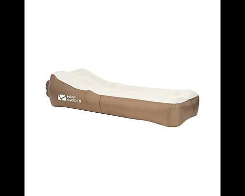 Диван надувний (ламзак) Mobi Garden Air Bed Pro NX20663018, бежево-коричневий