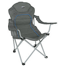 Стілець розкладний High Peak Alicante Dark 44117, 62 x 60 x 105 см - сіро-синій  