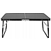 Стіл туристичний Chomik Garden Line HOLMEN 60 x 40 x 26,5 см - чорний