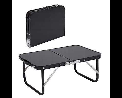 Стіл туристичний Chomik Garden Line HOLMEN 60 x 40 x 26,5 см - чорний