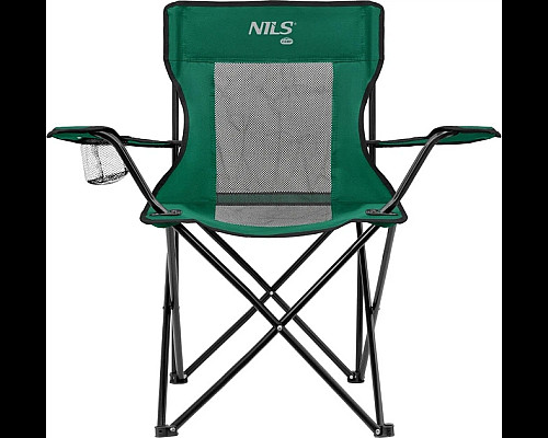 Крісло для кемпінгу NILS CAMP NC3302, темне-зелене