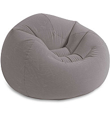 Крісло надувне INTEX 68579 107x104x69 см, сіре