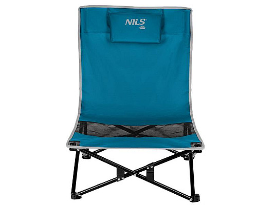 Крісло для кемпінгу NILS CAMP NC3306, синьо-сіре