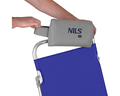 Крісло для кемпінгу 2в1 NILS CAMP NC3502, синьо-сіре