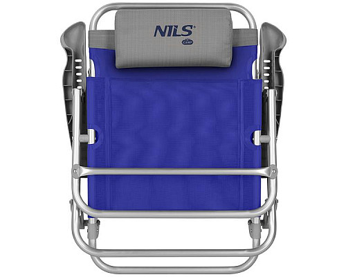 Крісло для кемпінгу 2в1 NILS CAMP NC3502, синьо-сіре