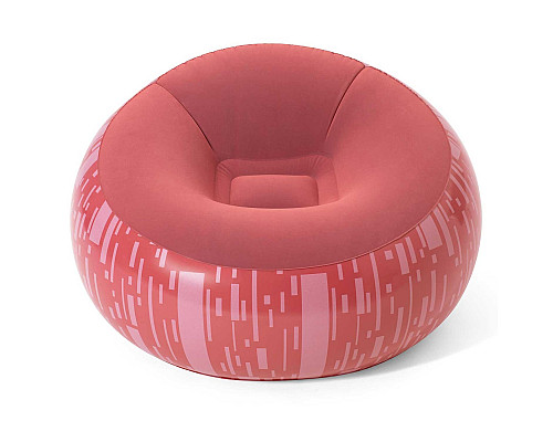 Крісло надувне Bestway 75052 112 x 112 x 66 см, червоне