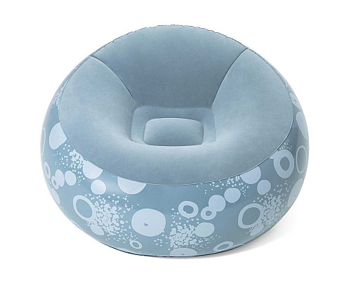 Крісло надувне Bestway 75052 112 x 112 x 66 см, блакитне