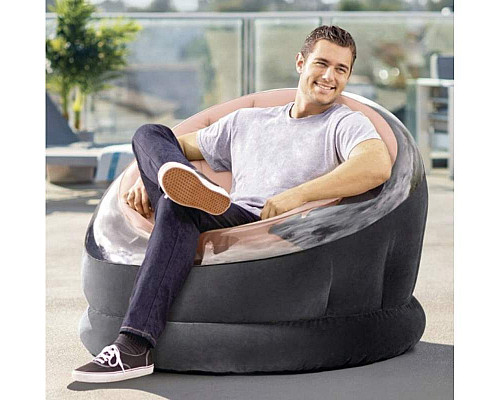 Крісло надувне INTEX 68582 112x109x69 см, коралове