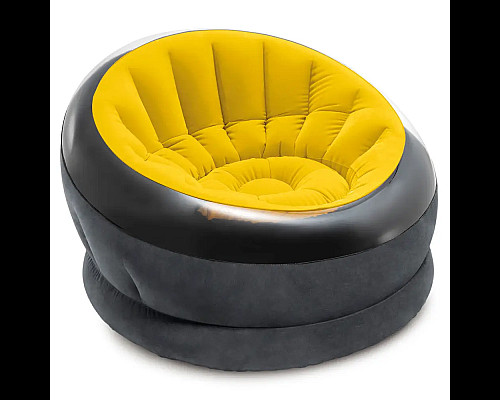 Крісло надувне INTEX 68582 112x109x69см, жовте