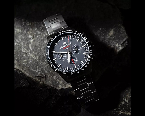 Годинник механічний NORTH EDGE Longwings Black