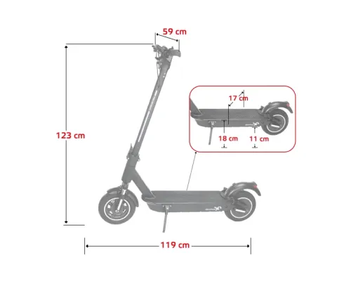 Електросамокат W-TEC Lambreto Max II 700W 10"